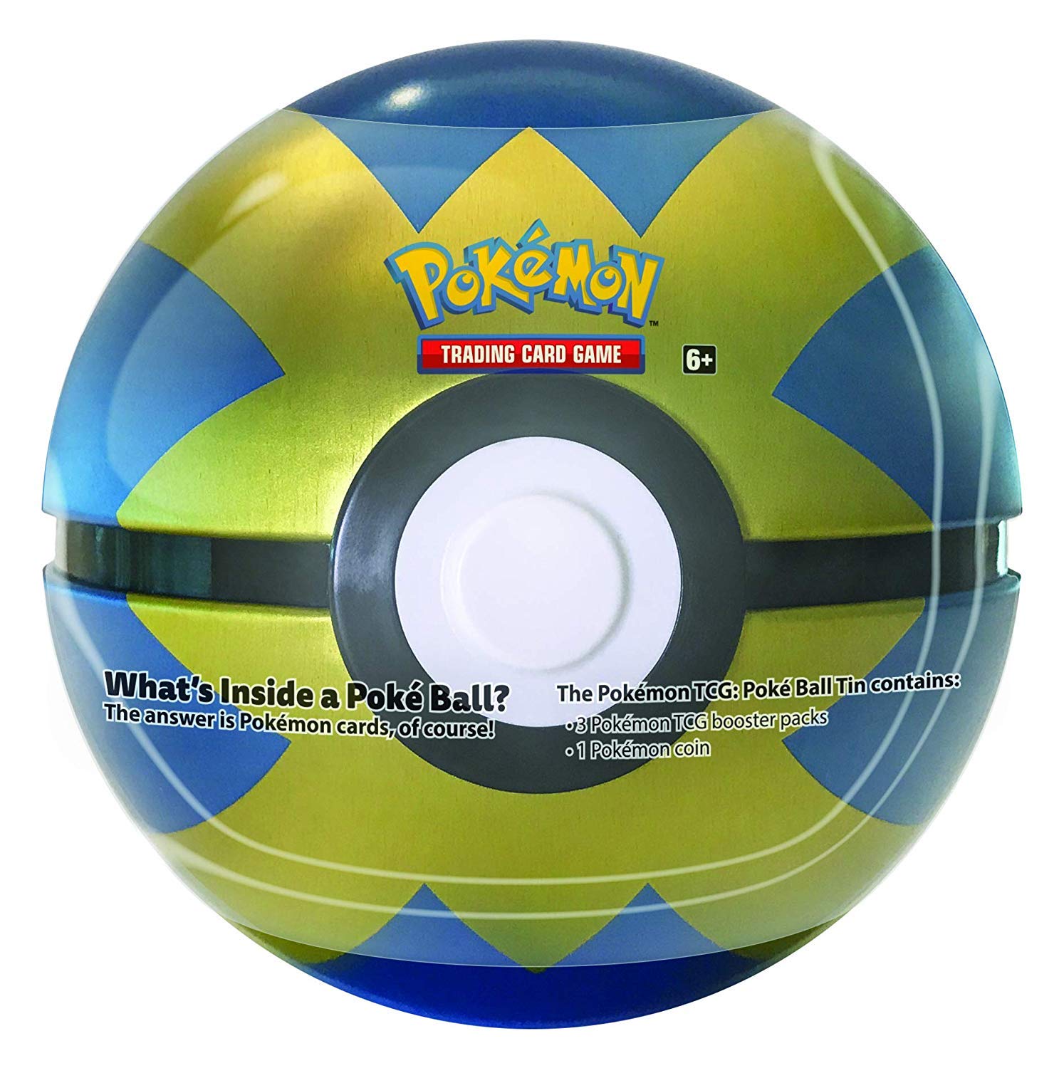 Pokemon TCG Card Game Poke Ball Rare All New 2020 Quick Ball Collector's Tin! 3 boosters!