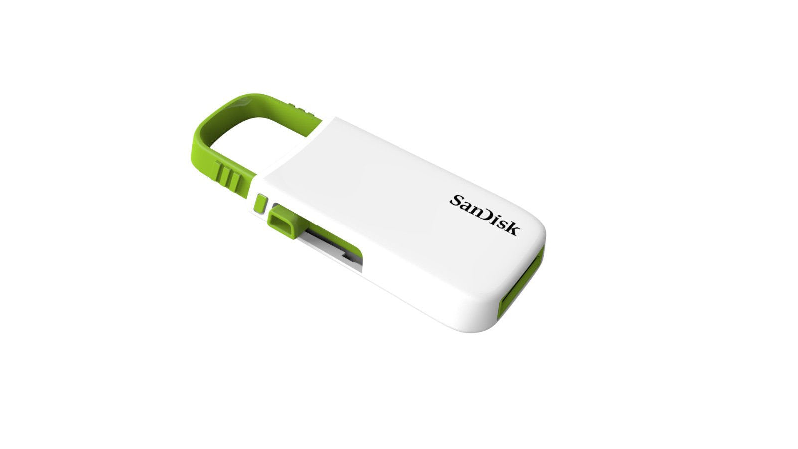 SanDisk 64GB Cruzer U USB Flash Drive (White/Green) SDCZ59-064G Hassle-Free Packaging
