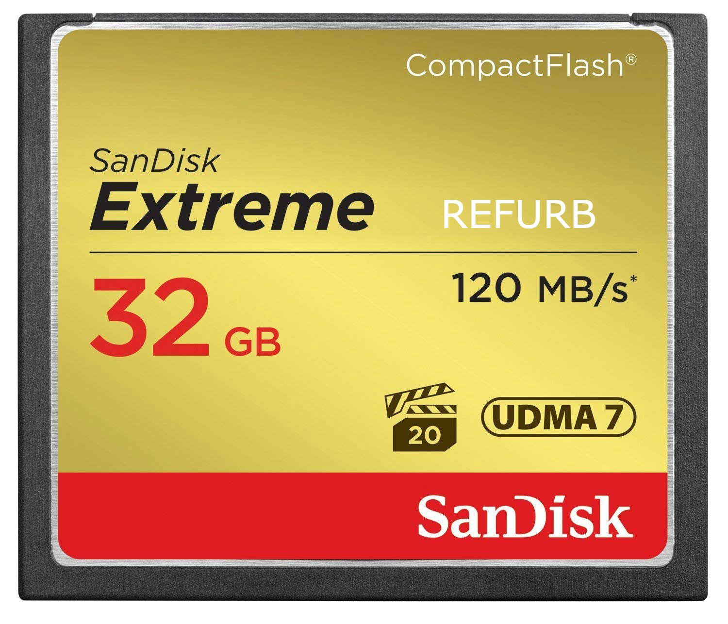 SanDisk Extreme 32GB CF Card 120MB/s SDCFXS-032G-X46 (Certified Refurbished)
