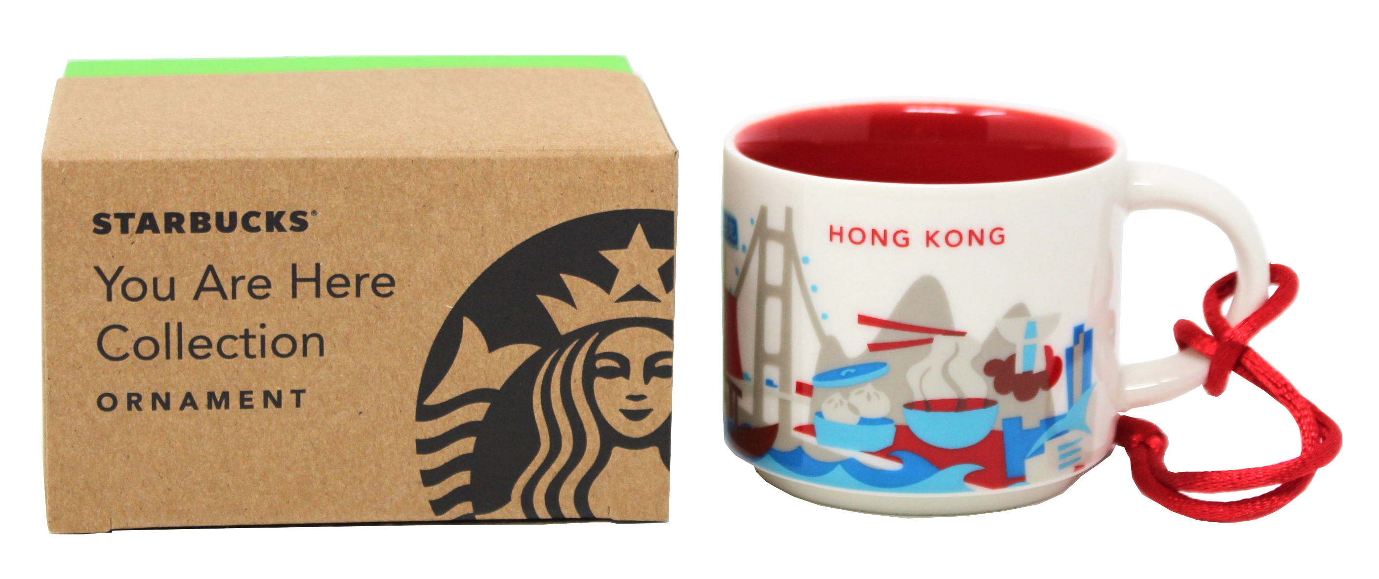 Starbucks You Are Here Series Hong Kong Ceramic Demitasse Ornament Mug, 2 Oz