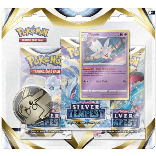 Pokemon Trading Card Games: SAS12 Silver Tempest 3 Pack Blister - Togetic